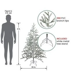 Northlight 5' Flocked Alpine Twig Artificial Christmas Tree - Unlit