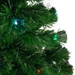 Northlight 4' Prelit Artificial Christmas Tree LED Color Changing Fiber Optic with Star Tree Topper - Multicolor Lights -Christmas Trees Sales Store unnamed file 4002