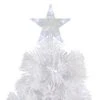 Northlight 4' Pre-Lit Artificial Christmas Tree Slim Color Changing Fiber Optic - Multicolor LED Lights