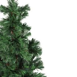 Northlight 4'' Prelit Artificial Christmas Tree Fiber Optic Spiral Pine - Multi-Color Lights