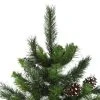 Northlight 6.5' Full Snowy Delta Pine with Pine Cones Artificial Christmas Tree - Unlit