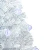 Northlight 3' Prelit Artificial Christmas Tree White Iridescent Fiber Optic