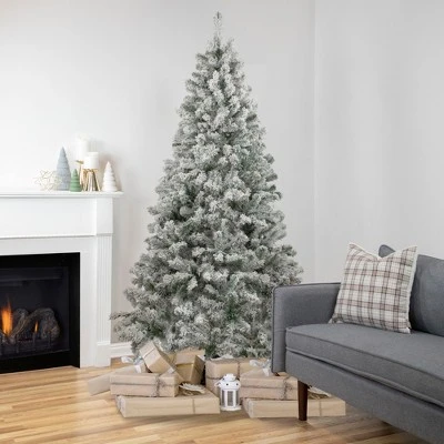 Northlight 6.5' Heavily Flocked Madison Pine Artificial Christmas Tree, Unlit 1 Northlight 6.5' Heavily Flocked Madison Pine Artificial Christmas Tree, Unlit