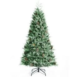 Costway 6ft7ft8ft Snow Flocked Artificial Christmas Tree w/ 71516511139 Glitter PE & PVC Tips -Christmas Trees Sales Store unnamed file 4177