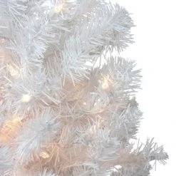 Northlight 3' Pre-Lit Snow White Artificial Christmas Tree, Clear Lights -Christmas Trees Sales Store unnamed file 4183