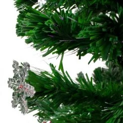 Northlight 4' Prelit Artificial Christmas Tree Color Changing Fiber Optic with Snowflakes -Christmas Trees Sales Store unnamed file 4222
