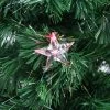 Northlight 4" Prelit Artificial Christmas Tree Fiber Optic With Color Changing Stars