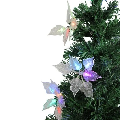 Northlight 3' Prelit Artificial Christmas Tree Fiber Optic with Flowers - Multicolor Lights 1 Northlight 3' Prelit Artificial Christmas Tree Fiber Optic with Flowers - Multicolor Lights