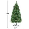 Costway 6Ft Pre-lit Hinged PE Artificial Christmas Tree w/ 250 LED Lights & Pine Cones