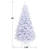 Costway 6/7.5/9Ft Hinged Artificial Christmas Tree Premium Pine Tree