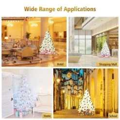 Costway 6/7.5/9Ft Hinged Artificial Christmas Tree Premium Pine Tree -Christmas Trees Sales Store unnamed file 4297