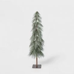 Unlit Glittered Downswept Hard Needle Alpine Artificial Christmas Tree - Wondershop™ -Christmas Trees Sales Store unnamed file 431