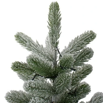 Northlight 2' B/O Potted Frosted Pine Medium Artificial Christmas Tree in a Burlap Pot- Warm White Lights 4 Northlight 2' B/O Potted Frosted Pine Medium Artificial Christmas Tree in a Burlap Pot- Warm White Lights - Image 4