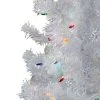 Northlight 4' Pre-lit White Iridescent Pine Artificial Christmas Tree - Multi Lights