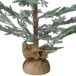 Northlight 5' Snow Covered Slim Pine Artificial Christmas Tree with Jute Base– Unlit -Christmas Trees Sales Store unnamed file 4388