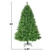 Costway 7 ft Hinged Artificial Christmas Tree Holiday Decoration w/ Foldable Metal Stand