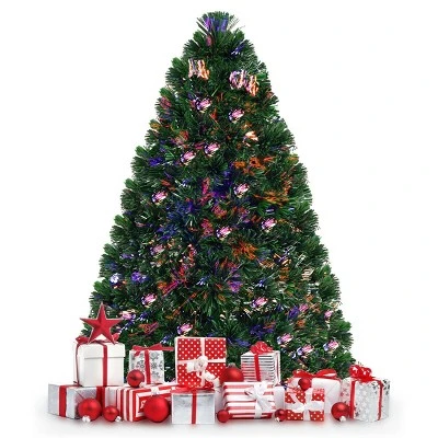 Costway Pre-Lit Fiber Optic Artificial PVC Christmas Tree Tabletop 3Ft 7 Costway Pre-Lit Fiber Optic Artificial PVC Christmas Tree Tabletop 3Ft - Image 7