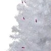 Northlight 4' Prelit Artificial Christmas Tree White Iridescent Pine - Pink/Purple Lights