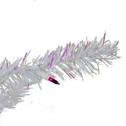 Northlight 4' Prelit Artificial Christmas Tree White Iridescent Pine - Pink/Purple Lights -Christmas Trees Sales Store unnamed file 4431