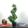 Northlight 1.8' Green and Black Potted Ivy Spiral Topiary Artificial Christmas Tree - Unlit