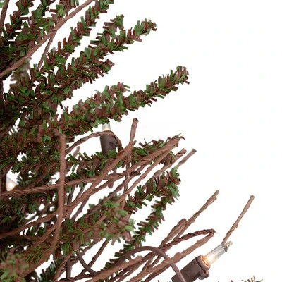 Northlight 1.5' Prelit Artificial Christmas Tree Warsaw Twig in Burlap Base - Clear Lights 2 Northlight 1.5' Prelit Artificial Christmas Tree Warsaw Twig in Burlap Base - Clear Lights - Image 2