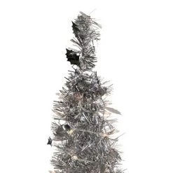 Northlight 4' Pre-Lit Silver Tinsel Pop-Up Artificial Christmas Tree, Clear Lights 7 Northlight 4' Pre-Lit Silver Tinsel Pop-Up Artificial Christmas Tree, Clear Lights -Christmas Trees Sales Store unnamed file 4496