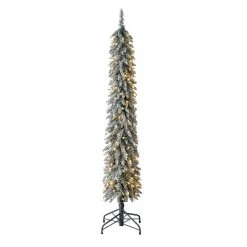 Home Heritage Evergreen Classics Pre Lit Frosted Albert Pine Artificial Holiday Christmas Tree with Warm White LED Lights and Metal Stand 12 Home Heritage Evergreen Classics Pre Lit Frosted Albert Pine Artificial Holiday Christmas Tree with Warm White LED Lights and Metal Stand -Christmas Trees Sales Store unnamed file 4534