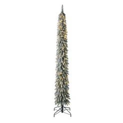 Home Heritage Evergreen Classics Pre Lit Frosted Albert Pine Artificial Holiday Christmas Tree with Warm White LED Lights and Metal Stand 13 Home Heritage Evergreen Classics Pre Lit Frosted Albert Pine Artificial Holiday Christmas Tree with Warm White LED Lights and Metal Stand -Christmas Trees Sales Store unnamed file 4535
