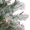 Northlight 3' Pre-Lit Medium Heavily Flocked Madison Pine Artificial Christmas Tree, Multi Lights