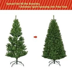 Costway 4Ft Pre-Lit Artificial Christmas Tree Hinged 100 LED Lights -Christmas Trees Sales Store unnamed file 4610