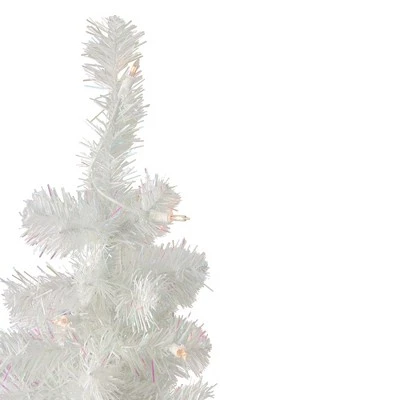 Northlight 2' Pre-Lit Slim Tinsel Artificial Christmas Tree- Clear Lights 1 Northlight 2' Pre-Lit Slim Tinsel Artificial Christmas Tree- Clear Lights