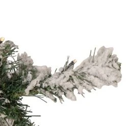 Northlight 2' Prelit Artificial Christmas Tree Medium Flocked Bristol Pine - Clear Lights