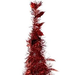 Northlight 4' Red Tinsel Pop-Up Artificial Christmas Tree, Unlit -Christmas Trees Sales Store unnamed file 4711