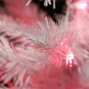 Northlight 3' Pre-lit White Iridescent Pine Artificial Christmas Tree - Pink Lights
