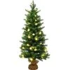 Costway 3Ft Pre-Lit Spruce Tabletop Christmas Tree Lights Timer