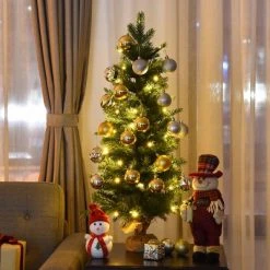 Costway 3Ft Pre-Lit Spruce Tabletop Christmas Tree Lights Timer -Christmas Trees Sales Store unnamed file 4750