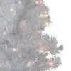 Northlight 4' Pre-lit White Iridescent Pine Artificial Christmas Tree - Clear Lights