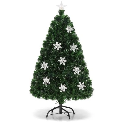 Costway 4'/5'/6'/7'Pre-Lit Fiber Optic Christmas Tree Multicolor Lights 10 Costway 4'/5'/6'/7'Pre-Lit Fiber Optic Christmas Tree Multicolor Lights - Image 10
