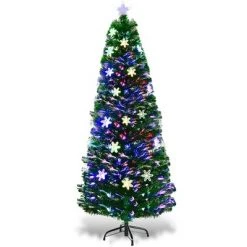 Costway 4'/5'/6'/7'Pre-Lit Fiber Optic Christmas Tree Multicolor Lights 21 Costway 4'/5'/6'/7'Pre-Lit Fiber Optic Christmas Tree Multicolor Lights -Christmas Trees Sales Store unnamed file 4804