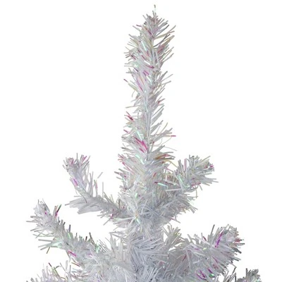 Northlight 4' White Iridescent Pine Artificial Christmas Tree - Unlit 2 Northlight 4' White Iridescent Pine Artificial Christmas Tree - Unlit - Image 2