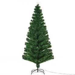 HOMCOM Artificial Christmas Tree Multi-Colored Fiber Optic LED Pre-Lit Holiday Decoration 19 HOMCOM Artificial Christmas Tree Multi-Colored Fiber Optic LED Pre-Lit Holiday Decoration -Christmas Trees Sales Store unnamed file 490