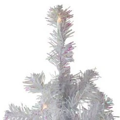 Northlight 3' Pre-lit White Iridescent Pine Artificial Christmas Tree - Clear Lights