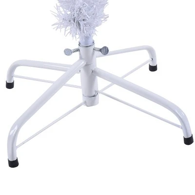 Costway 5Ft Artificial PVC Christmas Tree W/Stand Holiday Season Indoor Outdoor White 7 Costway 5Ft Artificial PVC Christmas Tree W/Stand Holiday Season Indoor Outdoor White - Image 7