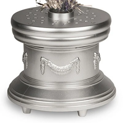 National Tree Company Fireworks 32-Inch Fiber Optic Tinsel Artificial Christmas Tree Holiday Tree Decoration with 18 Shiny Ornament Balls, Silver 2 National Tree Company Fireworks 32-Inch Fiber Optic Tinsel Artificial Christmas Tree Holiday Tree Decoration with 18 Shiny Ornament Balls, Silver - Image 2