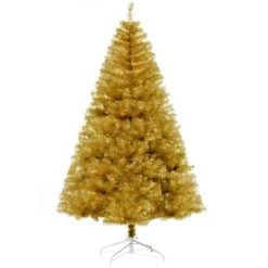 HOMCOM Golden Fir Artificial Christmas Tree with Foldable Steel Base for Home Holiday Decoration -Christmas Trees Sales Store unnamed file 524