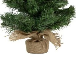 Northlight 18" Mini Pine Medium Artificial Christmas Tree in Burlap Base, Unlit -Christmas Trees Sales Store unnamed file 5259