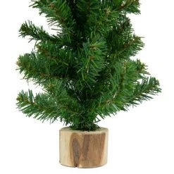 Northlight 15" Alpine Slim Artificial Christmas Tree with Wood Base - Unlit -Christmas Trees Sales Store unnamed file 5272