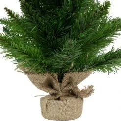 Northlight 24" Mini Balsam Pine Artificial Christmas Tree in Burlap Base, Unlit -Christmas Trees Sales Store unnamed file 5286