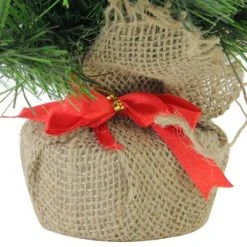 Northlight 24" Mini Balsam Pine Medium Artificial Christmas Tree in Burlap Base, Unlit -Christmas Trees Sales Store unnamed file 5295