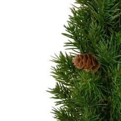 Northlight 16.5" Mini Artificial Christmas Tree with Pinecones - Unlit